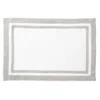 Matouk Rectangle Placemats, Set Of 4 In Classic Gray