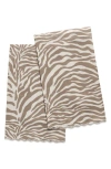 Matouk Regine Set Of 2 Guest Towels In White