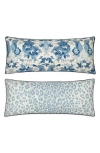 Matouk Reversible Lumbar Pillow In Blue