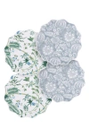 Matouk Reversible Quilted Placemat In Palmyra Emerald/hazy Blue