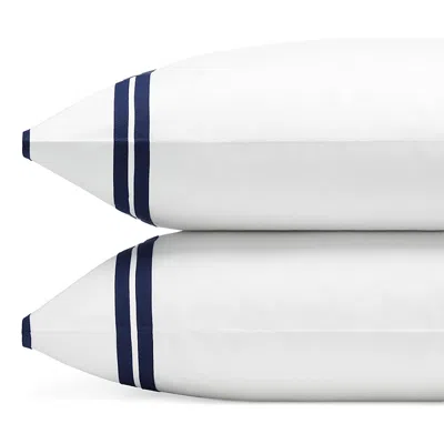 Matouk River King Pillowcase, Pair - Exclusive In Navy