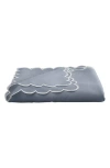 Matouk Savannah Gardens 120-inch Tablecloth In Gray