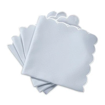 Matouk Savannah Gardens Napkin 22 X 22, Set Of 4 In Blue