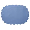 Matouk Savannah Gardens Placemat 13 X 19 Oval, Set Of 4 In Azure/azure