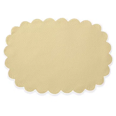 Matouk Savannah Gardens Placemat 13 X 19 Oval, Set Of 4 In Butter