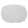 Matouk Savannah Gardens Placemat 13 X 19 Oval, Set Of 4 In Silver/silver