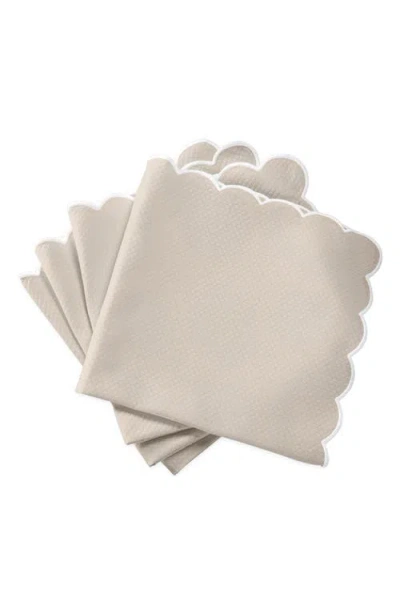 Matouk Savannah Gardens Set Of 4 Napkins In Neutral