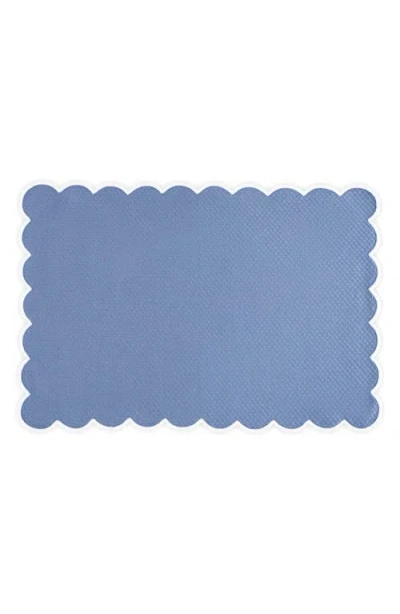 Matouk Savannah Gardens Set Of 4 Placemats In Blue
