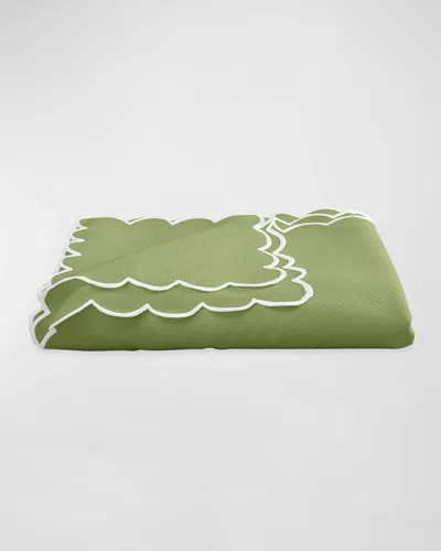 Matouk Savannah Gardens Tablecloth, 68 X 108 Oblong In Spring Green