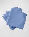 Matouk Savannah Napkins, Set Of 4 In Blue