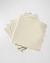 Matouk Savannah Napkins, Set Of 4 In White