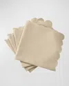 Matouk Savannah Napkins, Set Of 4 In Brown