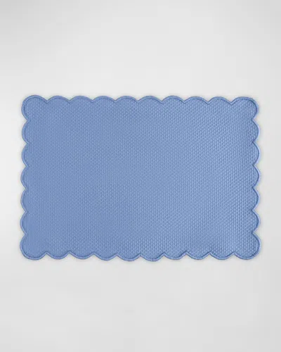 Matouk Savannah Placemats, Set Of 4 In Blue