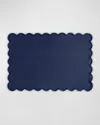 Matouk Savannah Placemats, Set Of 4 In Navy