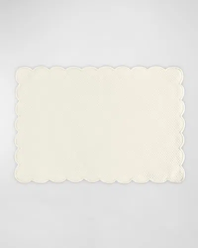 Matouk Savannah Placemats, Set Of 4 In White