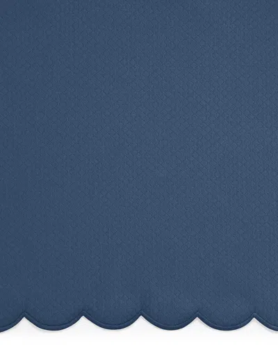 Matouk Savannah Tablecloth, 108" Round In Blue