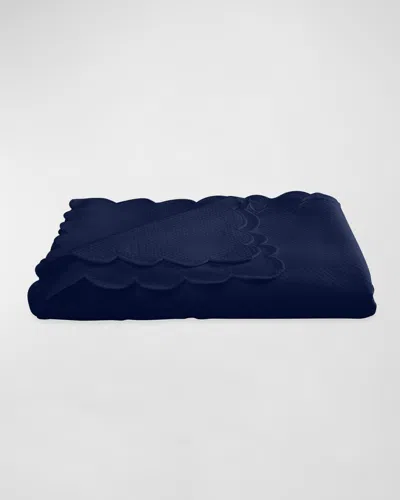 Matouk Savannah Tablecloth, 68" X 108" In Navy