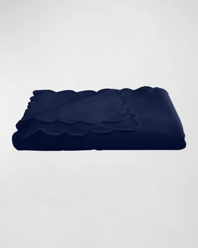 Matouk Savannah Tablecloth, 68" X 126" In Navy