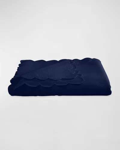 Matouk Savannah Tablecloth, 68" X 144" In Navy