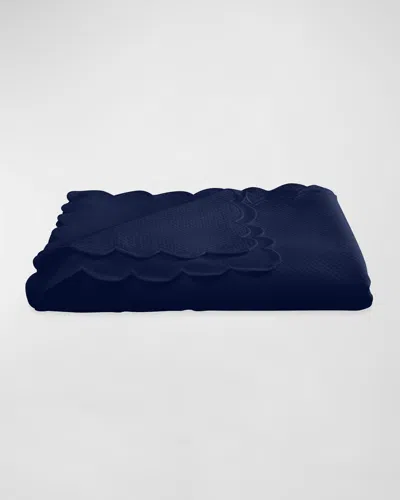 Matouk Savannah Tablecloth, 68" X 162" In Navy