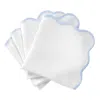 Matouk Casual Couture Scallop Napkins, Set Of 4 In Iceblue