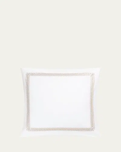 Matouk Schumacher Astor Braid Euro Sham In White