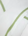 Matouk Schumacher Astor Braid King Flat Sheet In Green