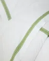 Matouk Schumacher Astor Braid King Flat Sheet In Green