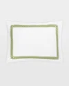 Matouk Schumacher Astor Braid King Sham In Green