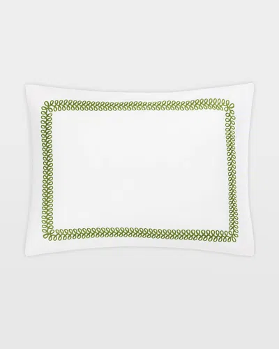 Matouk Schumacher Astor Braid King Sham In Green