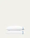 Matouk Schumacher Astor Braid Pillowcases, Pair, Standard In White