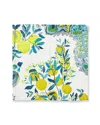 Matouk Schumacher Citrus Garden Napkins, Set Of 4 In Blue