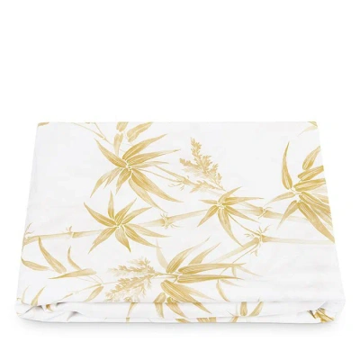 Matouk Schumacher Dominique Fitted Sheet, California King In Lemon