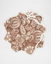 Matouk Schumacher Granada Napkins, Set Of 4 In Chestnut