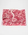 Matouk Schumacher Granada Tablecloth, 70" X 108" In Scarlet