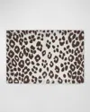Matouk Schumacher Iconic Leopard Placemats, Set Of 4 In Brown