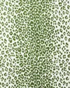 Matouk Schumacher Iconic Leopard Round Tablecloth, 90" In Green