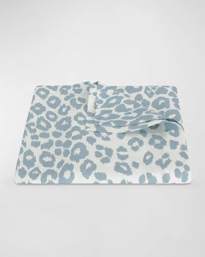 Matouk Schumacher Iconic Leopard Tablecloth, 70" X 108" In Blue