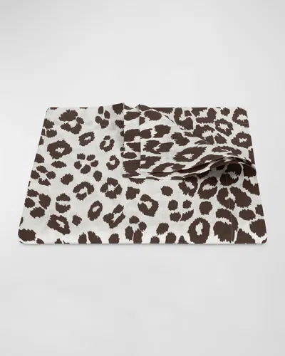 Matouk Schumacher Iconic Leopard Tablecloth, 70" X 126" In Cinder