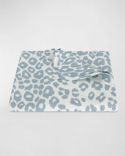 Matouk Schumacher Iconic Leopard Tablecloth, 70" X 144" In Sky