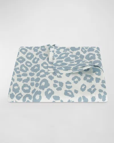 Matouk Schumacher Iconic Leopard Tablecloth, 70" X 144" In Blue