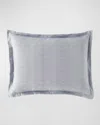 Matouk Schumacher Jasper Standard Sham In Steel Blue