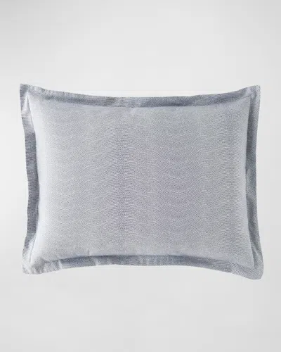 Matouk Schumacher Jasper Standard Sham In Steel Blue