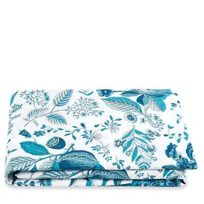 Matouk Schumacher Pomegranate Fitted Sheet, King In Prussian Blue