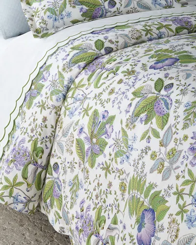 Matouk Schumacher Pomegranate Linen Duvet Cover, Full-queen In Multi