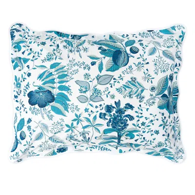 Matouk Schumacher Pomegranate Standard Sham In Blue