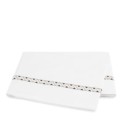 Matouk Schumacher Prado Flat Sheet, Full/queen In Onyx