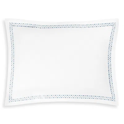 Matouk Schumacher Prado King Sham In Hazy Blue