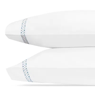 Matouk Schumacher Prado Pillowcase, Standard In Hazy Blue