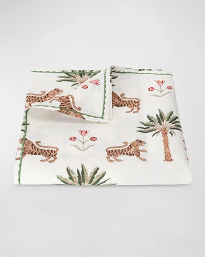 Matouk Schumacher Tiger Palm Tablecloth, 70" X 144" In Multi